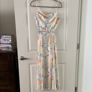 Floral Spaghetti Strap Maxi Dress